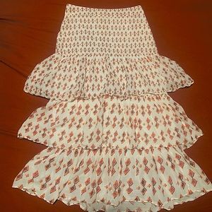 Free people tiered skirt🍊🧶✨